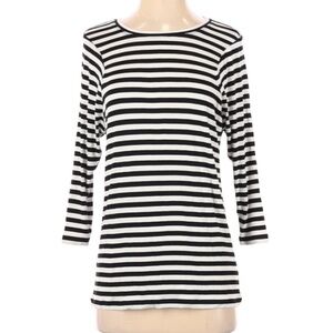 Cabi‎ #5188 Striped Bistro Top Black White Size XXS